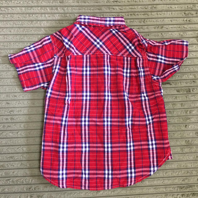 daddy oh daddy(ダディオーダディー)のチェック半袖シャツ  95 キッズ/ベビー/マタニティのキッズ服男の子用(90cm~)(Tシャツ/カットソー)の商品写真