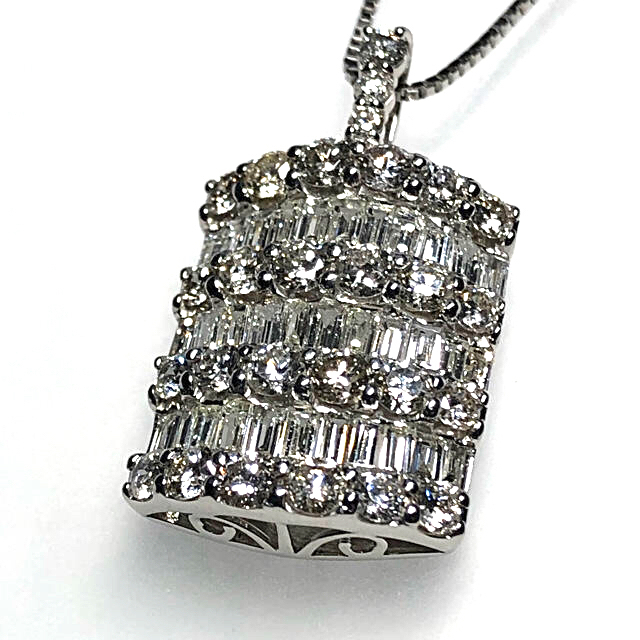 トップ 豪華2.00ct☆PTダイヤペンダント ネックレス - rinsa.ca