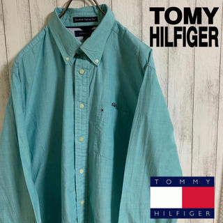 トミーヒルフィガー(TOMMY HILFIGER)の古着90s トミーヒルフィガーデザインシャツ(シャツ)