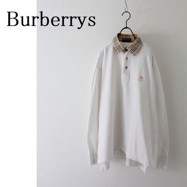 BURBERRY(バーバリー)のUSA製　バーバリー　ポロシャツ　ノバチェック　長袖 メンズのトップス(ポロシャツ)の商品写真