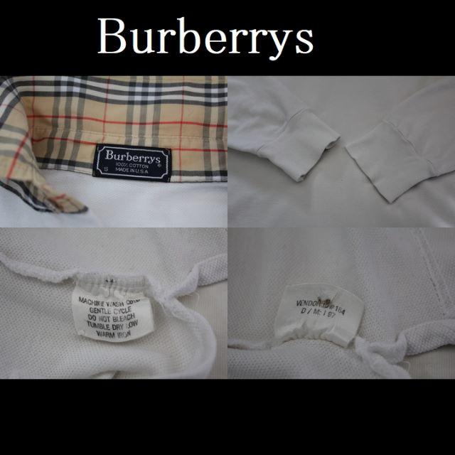 BURBERRY(バーバリー)のUSA製　バーバリー　ポロシャツ　ノバチェック　長袖 メンズのトップス(ポロシャツ)の商品写真