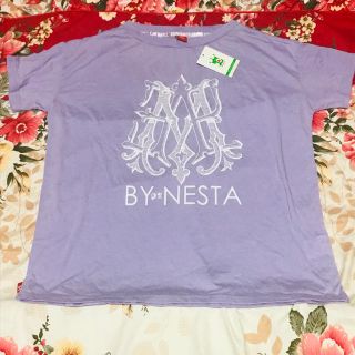 ネスタブランド(NESTA BRAND)の★NESTA EMPRESS★ゆったり幅広 Tシャツ★M★ラベンダー★ネスタ(Tシャツ(半袖/袖なし))