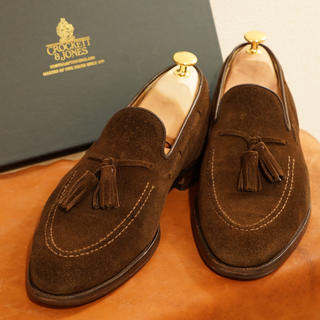 クロケットアンドジョーンズ(Crockett&Jones)の【美品】CROCKETT&JONES  ALDERNEY スエード UK7.5E(ドレス/ビジネス)