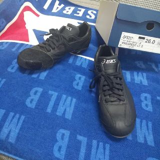 アシックス(asics)のＰ皮付 26センチ スパイク 26.0cm スパイクシューズ P革付き 26cm(シューズ)