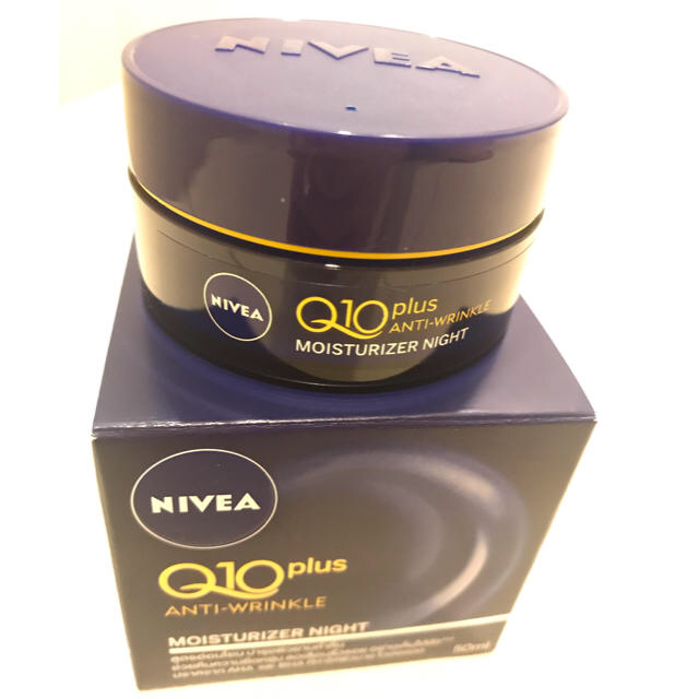 ニベア(ニベア)の新品 未使用NIVEA Q10plus アンチリンクル ナイトクリーム 50ml コスメ/美容のスキンケア/基礎化粧品(フェイスクリーム)の商品写真