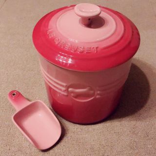 LE CREUSET - ルクルーゼ ペットフードコンテナー ローズクォーツ