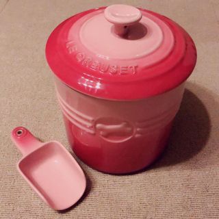 ルクルーゼ(LE CREUSET)のルクルーゼ ペットフードコンテナー ローズクォーツ ピンク ル・クルーゼ(犬)