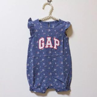 ベビーギャップ(babyGAP)のbabyGAP♡新品♡７０♡花柄ロンパース(ロンパース)