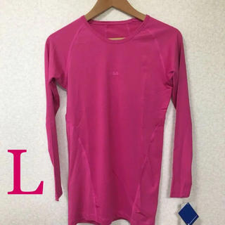 フィラ(FILA)のL ) 未使用  FILA メンズ Tシャツ 長袖 ピンク 運動 スポーツ(トレーニング用品)