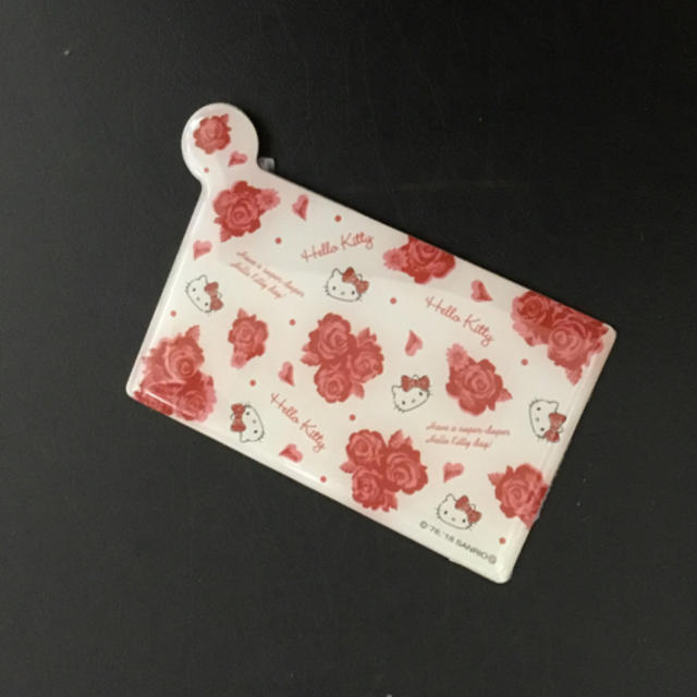 ハローキティ(ハローキティ)の未使用ハローキティ カードミラー2枚組赤色 レディースのファッション小物(ミラー)の商品写真