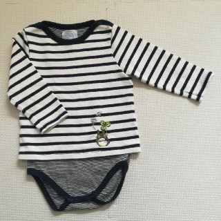 プチバトー(PETIT BATEAU)の【値下げ】プチバトー スタジオジブリ コンビボディ(ロンパース)