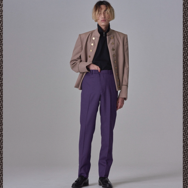 JOHN LAWRENCE SULLIVAN(ジョンローレンスサリバン)のLITTLEBIG StripeSlim Trousers メンズのパンツ(スラックス)の商品写真