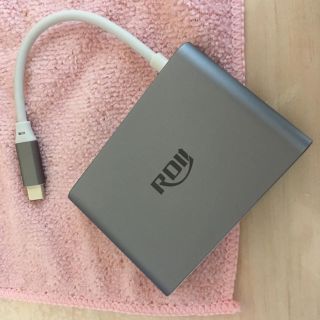 USB C Mac対応 USBハブ 袋つき(PC周辺機器)