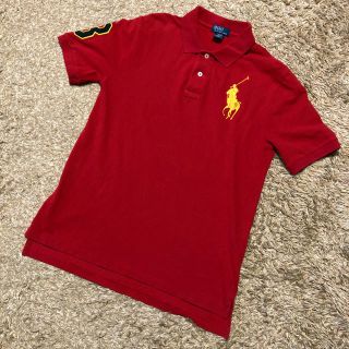 ポロラルフローレン(POLO RALPH LAUREN)の《ポロラルフローレン》 ビッグポニー ポロシャツ ボーイズサイズ 160 レッド(Tシャツ/カットソー)