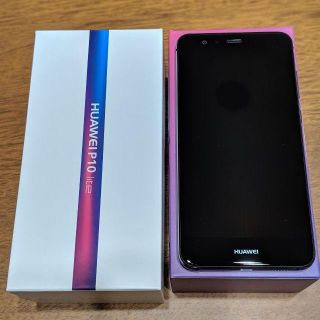 アンドロイド(ANDROID)のHUAWEI P10 lite ミッドナイトブラック SIMフリー 中古(スマートフォン本体)