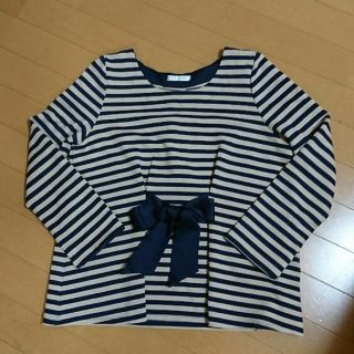 新品 ボーダー七分丈(Tシャツ(長袖/七分))