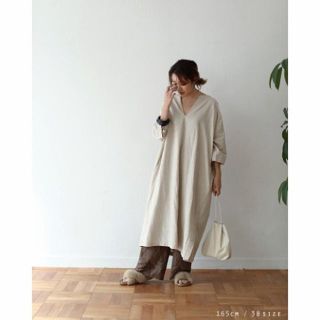 トゥデイフル(TODAYFUL)の新品☆今期☆todayful☆リネンカフタンドレス(ロングワンピース/マキシワンピース)