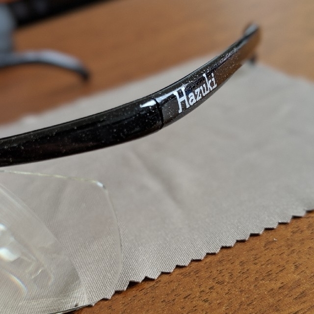 ハズキルーペ 1.85X HAZUKI LOUPE メガネ型 拡大鏡 中古美品 メンズのファッション小物(サングラス/メガネ)の商品写真