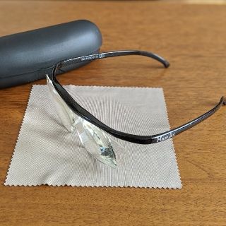 ハズキルーペ 1.85X HAZUKI LOUPE メガネ型 拡大鏡 中古美品(サングラス/メガネ)