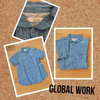 グローバルワーク(GLOBAL WORK)の＊GLOBALWORK＊デニム半袖シャツ(シャツ/ブラウス(半袖/袖なし))