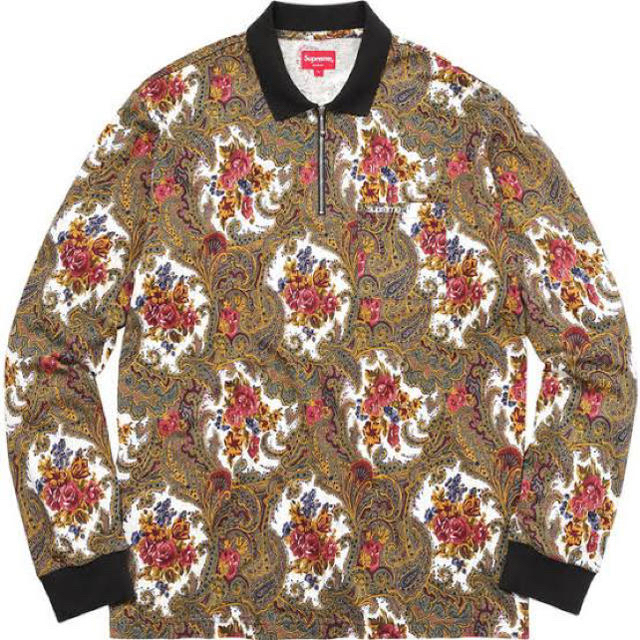 窪塚着 Supreme 17AW Paisley L/S Polo - Tシャツ/カットソー(七分/長袖)