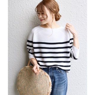 シップスフォーウィメン(SHIPS for women)のSHIPS for women・リネンポリエステルニットプルオーバー新品(ニット/セーター)