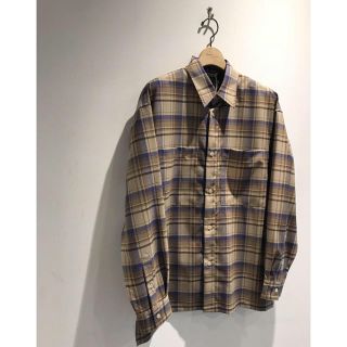 コモリ(COMOLI)のSUPER LIGHT WOOL CHECK SHIRTS オーラリー(シャツ)