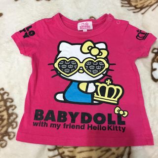 ベビードール(BABYDOLL)のベビードール×キティちゃん 80サイズ(Ｔシャツ)