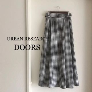 アーバンリサーチドアーズ(URBAN RESEARCH DOORS)の美品♡ UR ドアーズ ギンガムチェックロングスカート(ロングスカート)