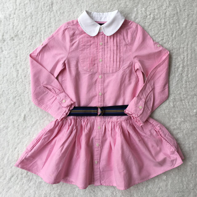 Ralph Lauren(ラルフローレン)の美品 Ralph Lauren ラルフローレン ラルフ シャツワンピ ワンピース キッズ/ベビー/マタニティのキッズ服女の子用(90cm~)(ワンピース)の商品写真