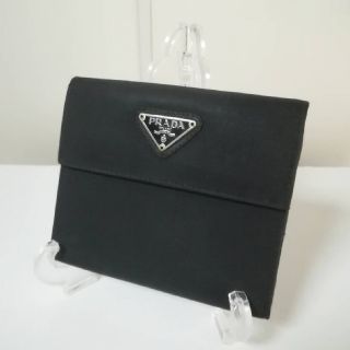 プラダ(PRADA)のPRADA プラダ 折財布　黒　メンズ　レディース　格安(財布)