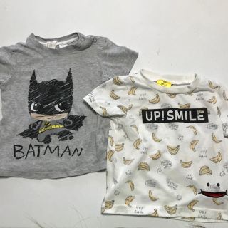 エイチアンドエム(H&M)のH&Mバットマン&UP!SmileTシャツ2枚セット✴︎700(Ｔシャツ)