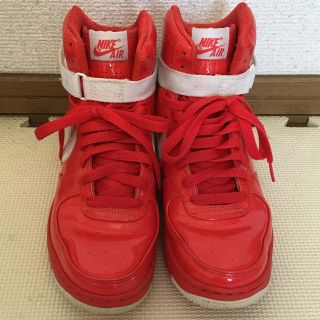 ナイキ(NIKE)のNIKE☆エナメル☆ハイカット☆23.5(スニーカー)