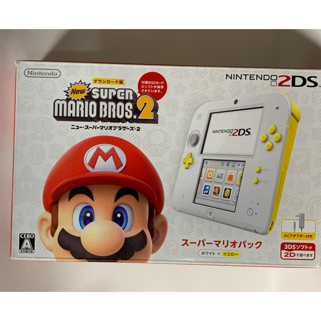 ニンテンドー2DS(ニンテンドー2DS)の任天堂 2DS スーパーマリオパック 新品未開封 エンタメ/ホビーのゲームソフト/ゲーム機本体(携帯用ゲーム機本体)の商品写真