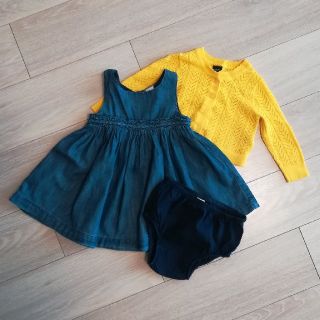 ベビーギャップ(babyGAP)のbabyGap　ワンピース＆カーディガン　80cm(ワンピース)