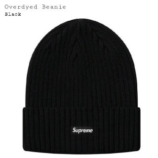 シュプリーム(Supreme)の新品 Supreme Overdyed Beanie  ビーニー  19ss 黒(ニット帽/ビーニー)