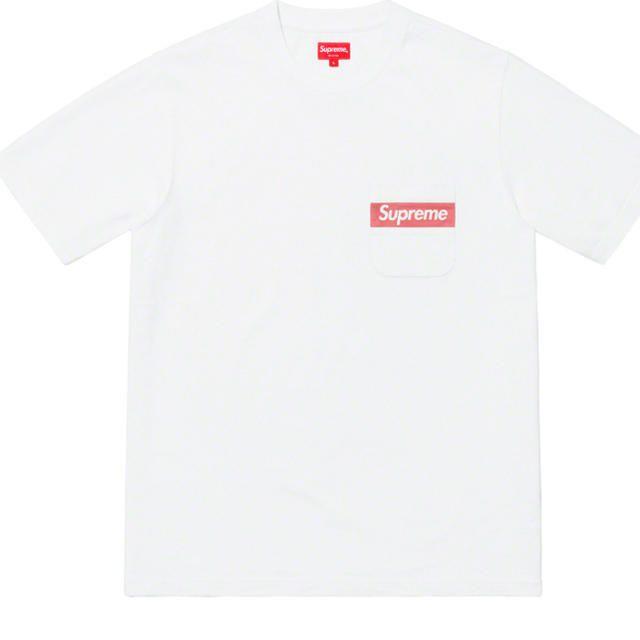 ※新品未使用※Supreme Mesh Pocket Tee 白　Mサイズ