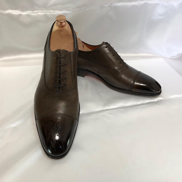 Santoni（サントーニ）ストレートチップ  9.5　灰茶（グレーブラウン）