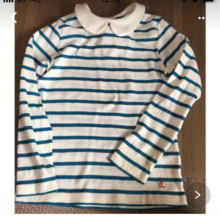 プチバトー(PETIT BATEAU)のプチバトー 長袖ボーダーカットソー(Tシャツ/カットソー)