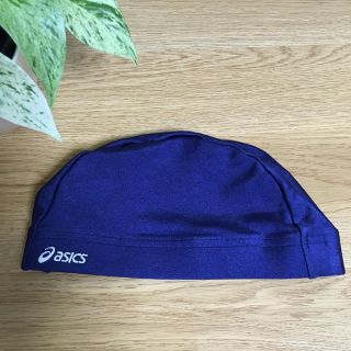 アシックス(asics)のスイムキャップ（アシックス）サイズフリー(マリン/スイミング)