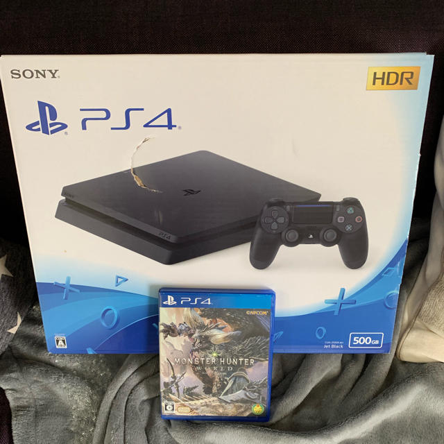 PlayStation4 500GBとモンスタハンターワールド