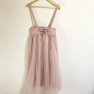 スナイデル(SNIDEL)の超美品╰(*´︶`*)╯♡春色 コルセット風 チュール ワンピース(ロングワンピース/マキシワンピース)