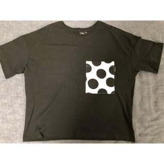 マリメッコ(marimekko)のmarimekko UNIQLO コラボTシャツ 黒 Mサイズ(Tシャツ(半袖/袖なし))