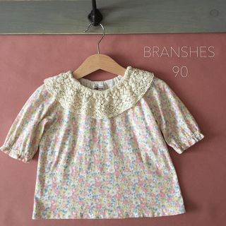 ブランシェス(Branshes)のBRANSHES（ブランシェス）フリル レース襟 トップス ⑅⿻90(Tシャツ/カットソー)