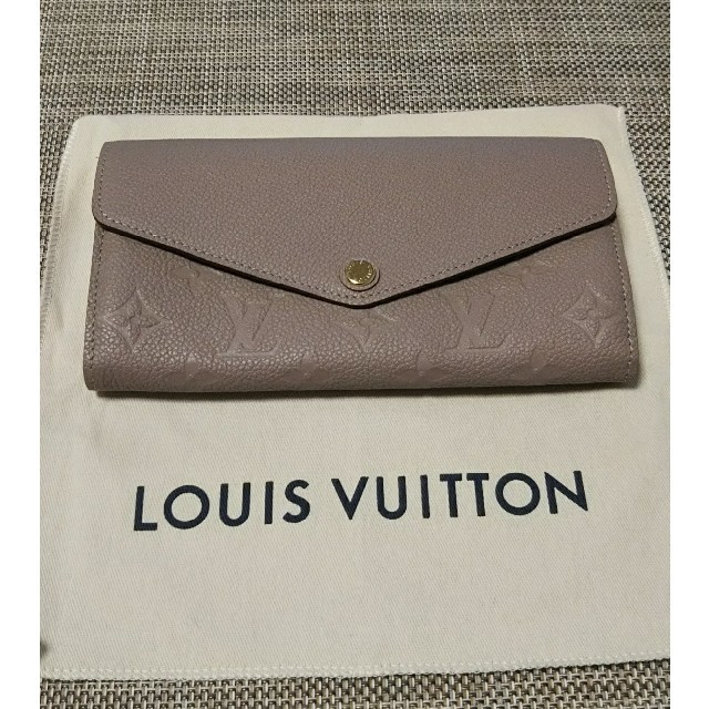 LOUIS VUITTON(ルイヴィトン)の本物新品ポルトフォイユサラ長財布ベージュ レディースのファッション小物(財布)の商品写真