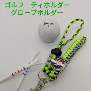 キャロウェイゴルフ(Callaway Golf)のゴルフ ティホルダー グローブホルダー グリーンカモ＆ライトグリーングレー(その他)