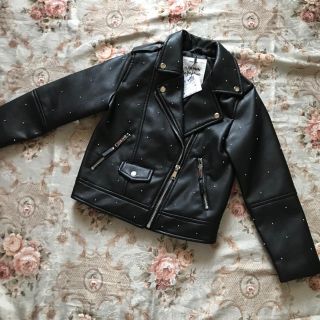 ザラキッズ(ZARA KIDS)の新品☆ZARA girls ザラガールズ ライダースジャケット アウター キッズ(ジャケット/上着)