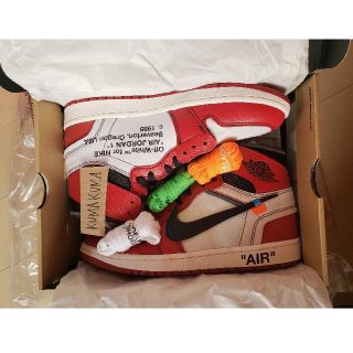 ナイキ(NIKE)のair jordan 1 off white  シカゴ 27cm(スニーカー)