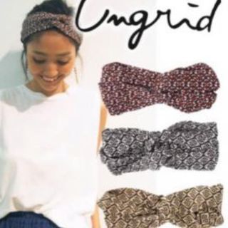 アングリッド(Ungrid)のアングリッド ターバン(ヘアバンド)