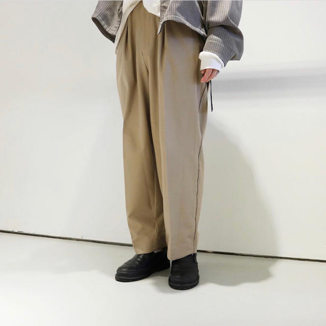 YOKE TOKYO 1tuck wide trousers